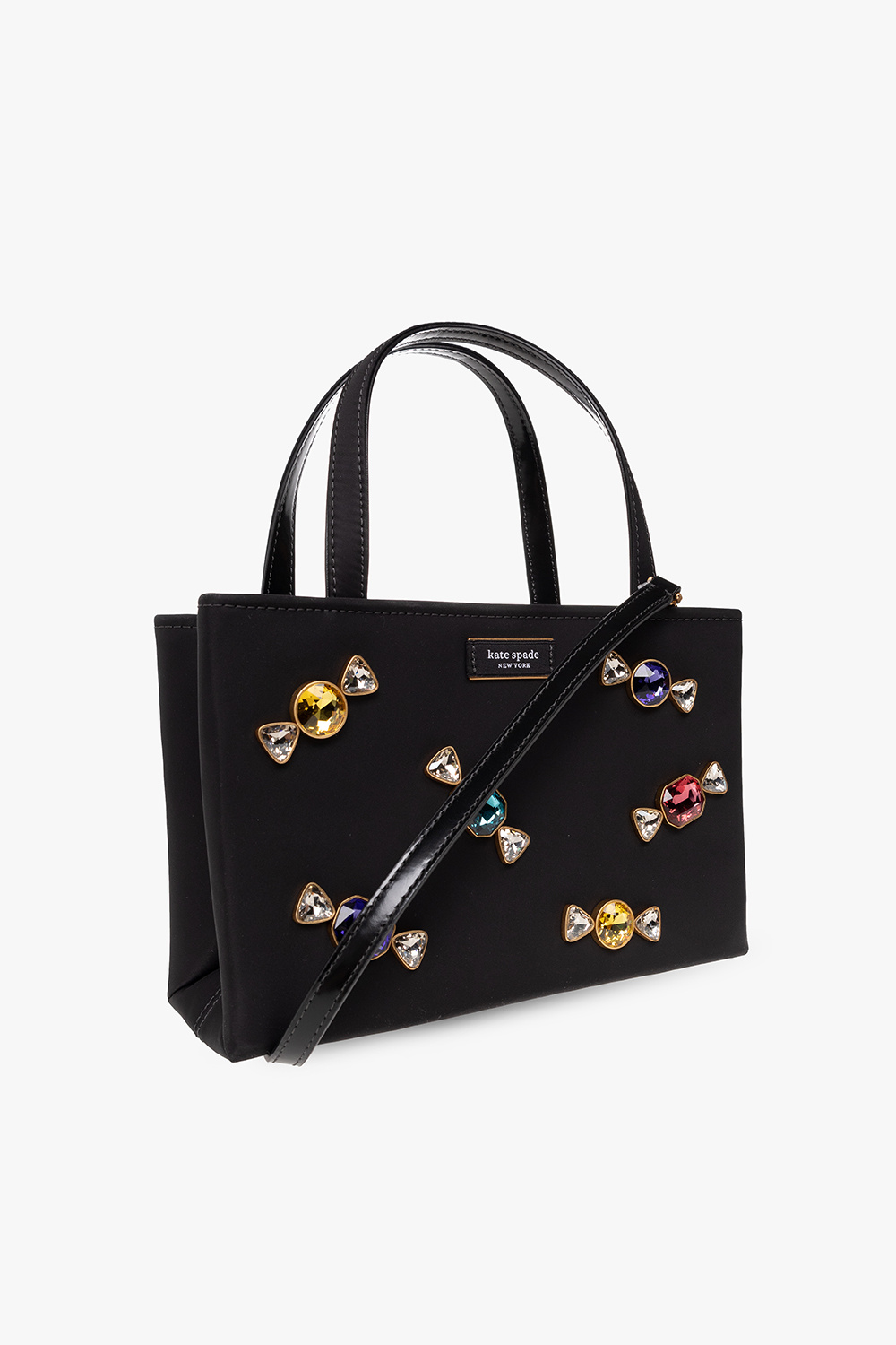 Kate spade black on sale bag with pink inside